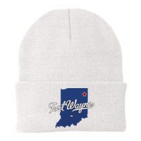 Fort Wayne Indiana In Map Beanie
