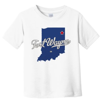Fort Wayne Indiana In Map Toddler T-Shirt