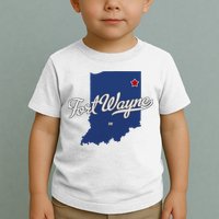 Fort Wayne Indiana In Map Toddler T-Shirt