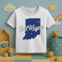 Fort Wayne Indiana In Map Toddler T-Shirt