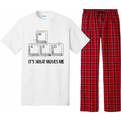 Funny Wasd Its What Moves Me Video Games Gamer Pc Gaming Pajama Set