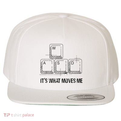 Funny Wasd Its What Moves Me Video Games Gamer Pc Gaming Wool Snapback Cap