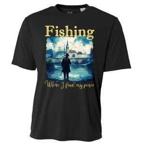 Fishing: Where I Find My Peace Cooling Performance Crew T-Shirt