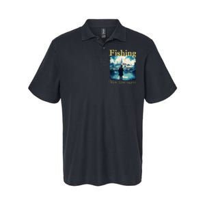 Fishing: Where I Find My Peace Softstyle Adult Sport Polo