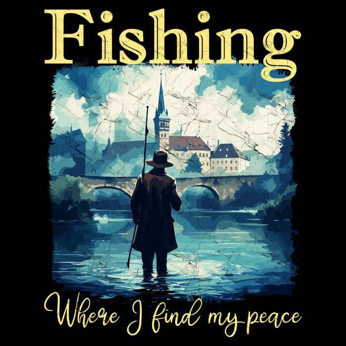 Fishing: Where I Find My Peace Magnet