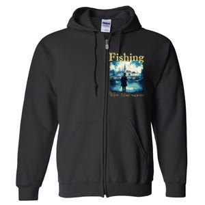 Fishing: Where I Find My Peace Full Zip Hoodie