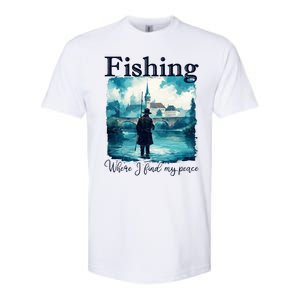 Fishing: Where I Find My Peace Softstyle CVC T-Shirt