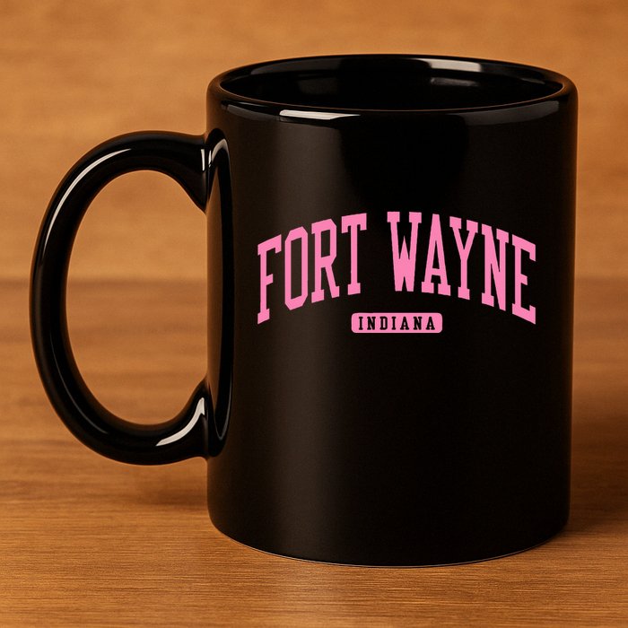 Fort Wayne Indiana In College 11oz C Handle Ceramic Mug