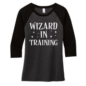 Funny Wizard In Training Easy Halloween Women's Tri-Blend 3/4-Sleeve Raglan Shirt