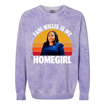 Fani Willis Is My Homegirl Colorblast Crewneck Sweatshirt