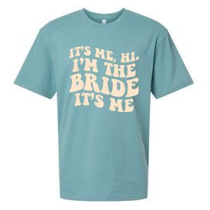 Funny Wedding Its Me Hi Im The Bride Bachelorette Party Gift Sueded Cloud Jersey T-Shirt