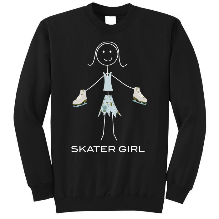 Funny Wo Ice Skating, Girl Figure Skater Sweatshirt