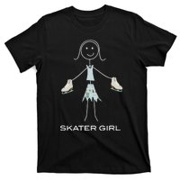 Funny Wo Ice Skating, Girl Figure Skater T-Shirt