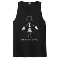 Funny Wo Ice Skating, Girl Figure Skater PosiCharge Competitor Tank