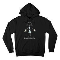 Funny Wo Ice Skating, Girl Figure Skater Tall Hoodie