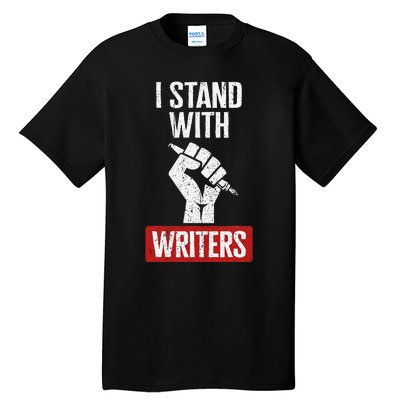 Fair Wages I Stand With Writers Guild Of America WGA Strike Tall T-Shirt