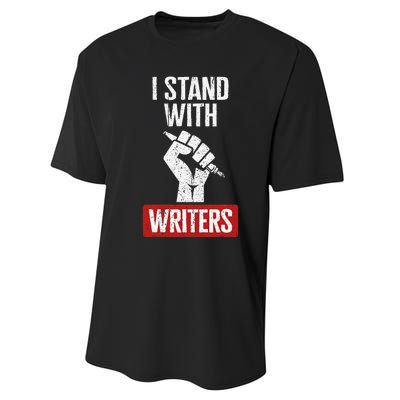 Fair Wages I Stand With Writers Guild Of America WGA Strike Performance Sprint T-Shirt