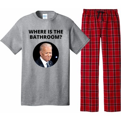 Funny Where Is The Bathroom Joe Bidem Pajama Set