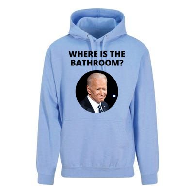 Funny Where Is The Bathroom Joe Bidem Unisex Surf Hoodie