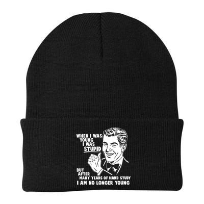 Funny When I Was Young I Was Stupid Beanie