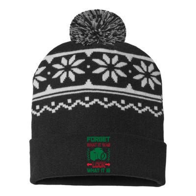 Forget What It Was Look What It Is USA-Made Snowflake Beanie