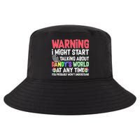 Funny Warning I Might Start Talking About Dandy's World  Cool Comfort Performance Bucket Hat