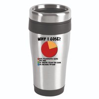 Funny Why I Lose Video Gamer Chart 16oz Travel Tumbler
