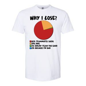 Funny Why I Lose Video Gamer Chart Softstyle CVC T-Shirt