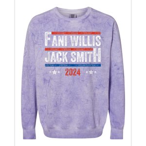 Fani Willis Jack Smith For President 2024 Colorblast Crewneck Sweatshirt