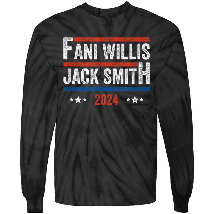 Fani Willis Jack Smith For President 2024 Tie-Dye Long Sleeve Shirt