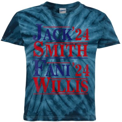 Fani Willis Jack Smith For President 2024 Kids Tie-Dye T-Shirt