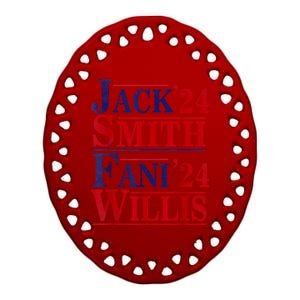 Fani Willis Jack Smith For President 2024 Ceramic Oval Ornament