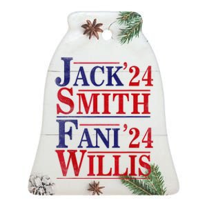 Fani Willis Jack Smith For President 2024 Ceramic Bell Ornament