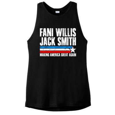 Fani Willis Jack Smith For President 2024 Retro Ladies PosiCharge Tri-Blend Wicking Tank