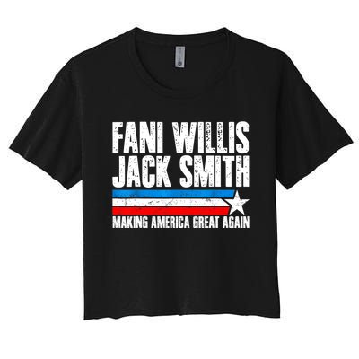 Fani Willis Jack Smith For President 2024 Retro Women's Crop Top Tee