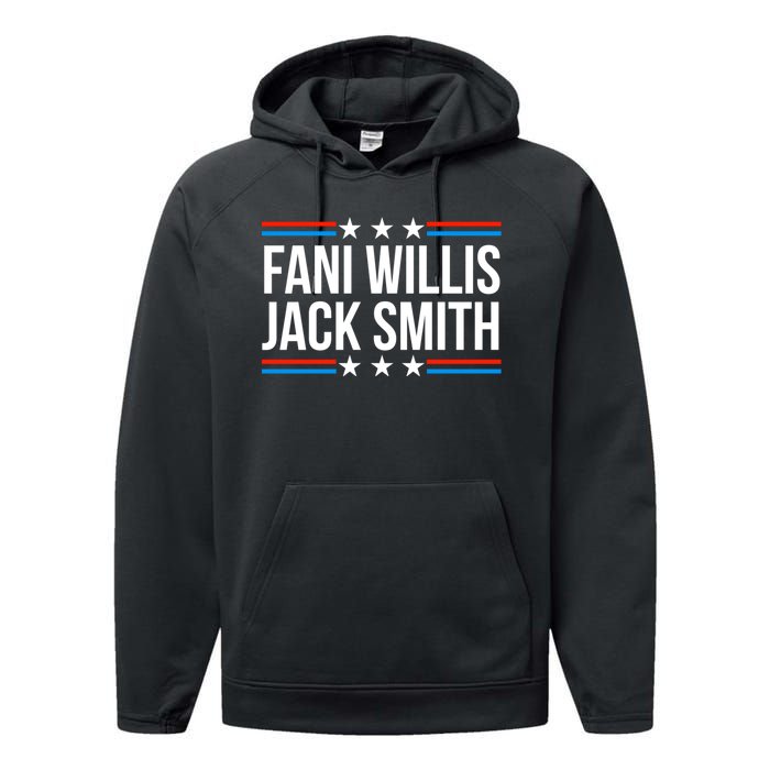 Fani Willis Jack Smith For Presiden Retro American Political Performance Fleece Hoodie