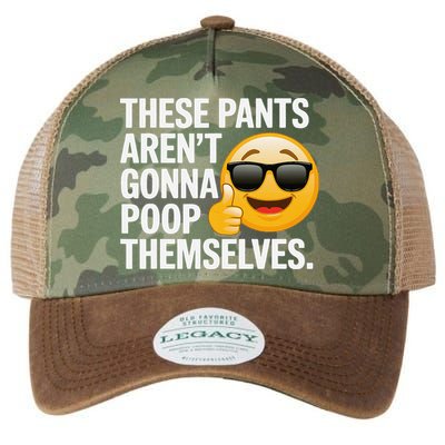 Funny Weird Joke Hilarious Sarcastic Gross Poop Meme Humor Legacy Tie Dye Trucker Hat