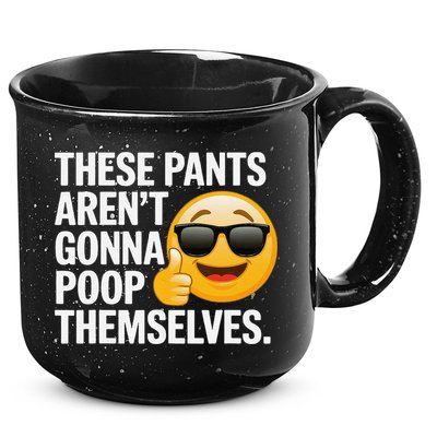 Funny Weird Joke Hilarious Sarcastic Gross Poop Meme Humor 15oz Campfire Ceramic Mug