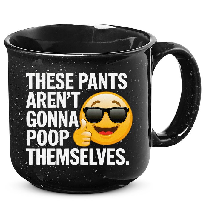 Funny Weird Joke Hilarious Sarcastic Gross Poop Meme Humor 15oz Campfire Ceramic Mug