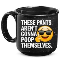 Funny Weird Joke Hilarious Sarcastic Gross Poop Meme Humor 15oz Campfire Ceramic Mug