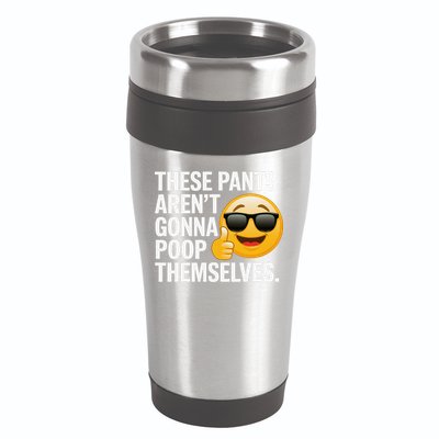 Funny Weird Joke Hilarious Sarcastic Gross Poop Meme Humor 16oz Travel Tumbler