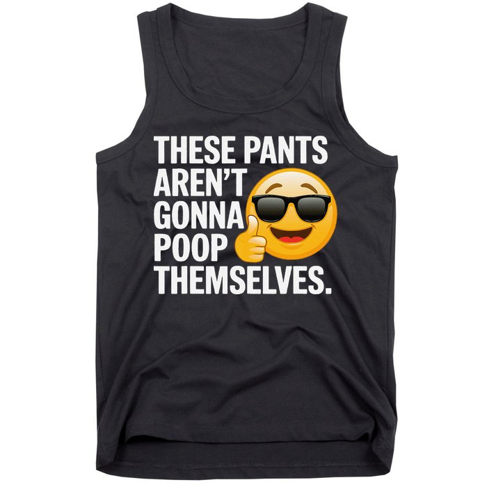 Funny Weird Joke Hilarious Sarcastic Gross Poop Meme Humor Tank Top