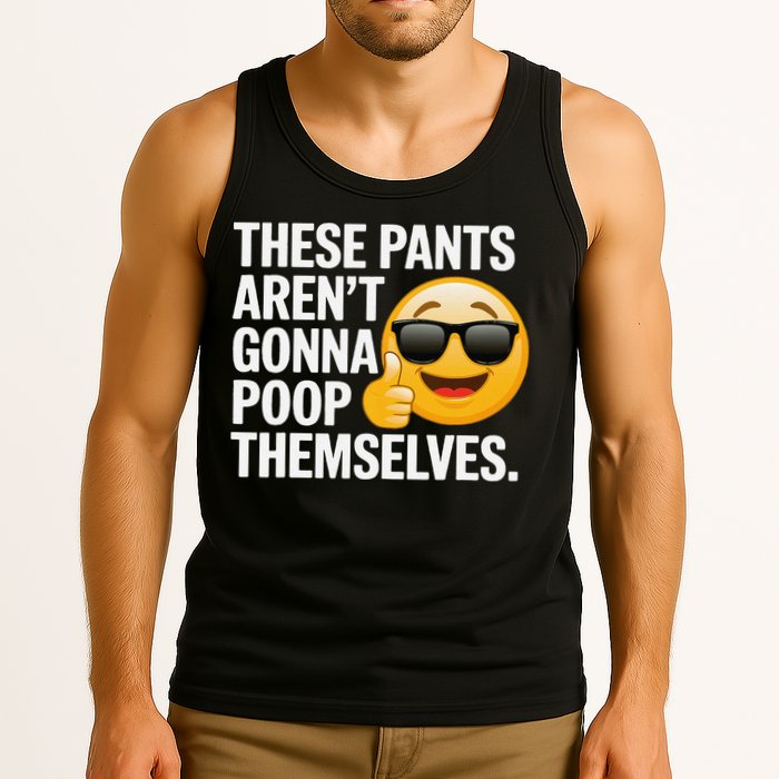 Funny Weird Joke Hilarious Sarcastic Gross Poop Meme Humor Tank Top