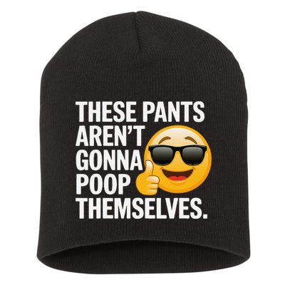 Funny Weird Joke Hilarious Sarcastic Gross Poop Meme Humor Short Acrylic Beanie