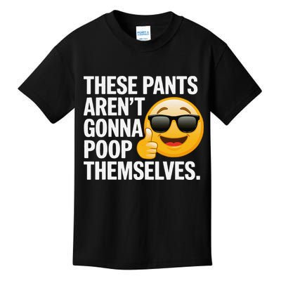 Funny Weird Joke Hilarious Sarcastic Gross Poop Meme Humor Kids T-Shirt