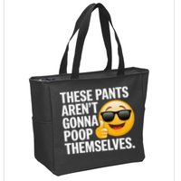Funny Weird Joke Hilarious Sarcastic Gross Poop Meme Humor Zip Tote Bag