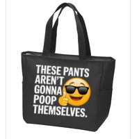 Funny Weird Joke Hilarious Sarcastic Gross Poop Meme Humor Zip Tote Bag