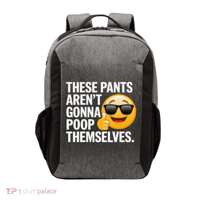 Funny Weird Joke Hilarious Sarcastic Gross Poop Meme Humor Vector Backpack