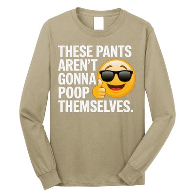 Funny Weird Joke Hilarious Sarcastic Gross Poop Meme Humor Long Sleeve Shirt