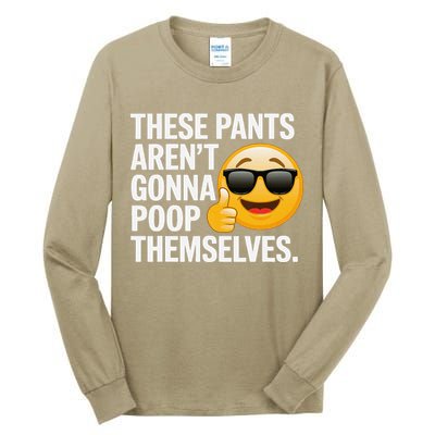 Funny Weird Joke Hilarious Sarcastic Gross Poop Meme Humor Tall Long Sleeve T-Shirt